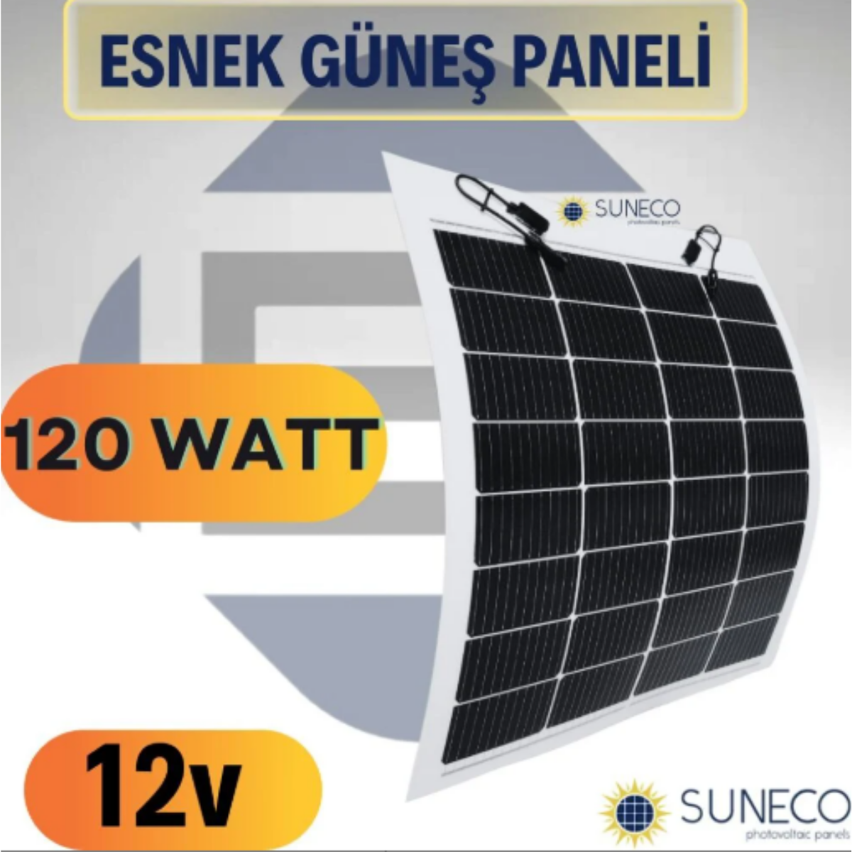 Suneco 120 Watt Yarı Esnek Güneş Paneli Half Cut Monokristal