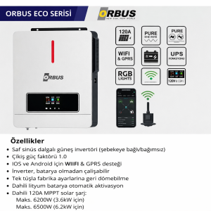 Orbus Eco 6.2 Kw 48 V Mppt Akıllı İnverter