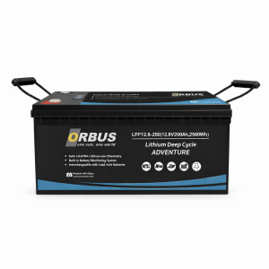 ORBUS 12.8 Volt 200 Amper LiFePO4 Lityum Akü | Solar Sistem, Karavan & Marin Uyumlu