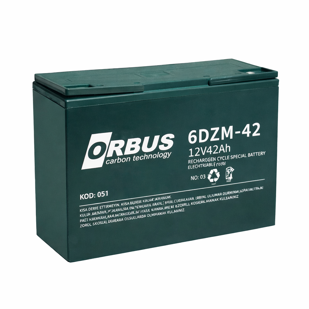 Orbus 12V 42 Ah Elektrikli Bisiklet Aküsü