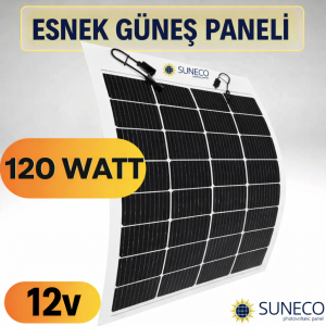 Suneco 120 Watt Yarı Esnek Güneş Paneli