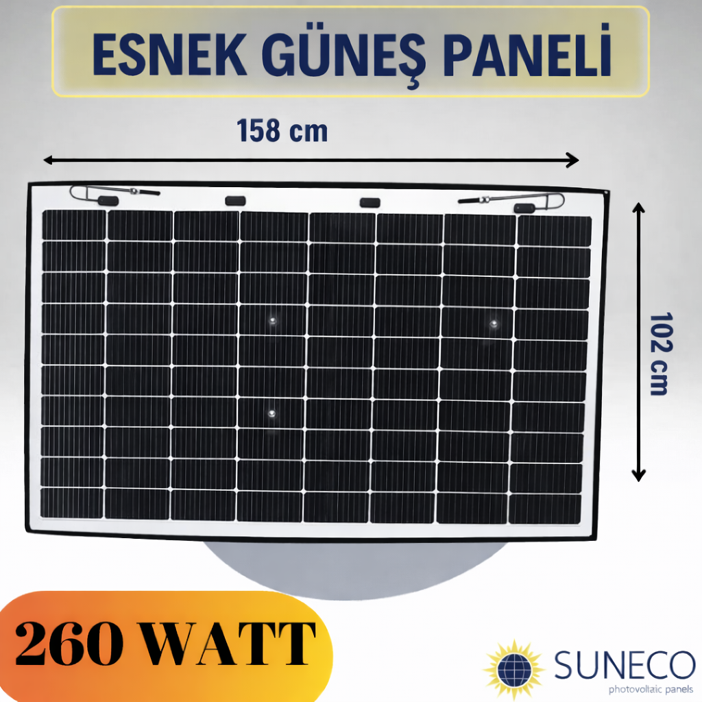 275 Watt Yarı Esnek Güneş Paneli