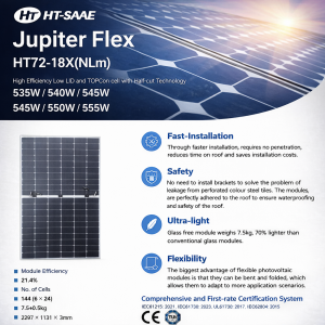 550 watt A- HT-SAAE HULFCUT GÜNEŞ PANELİ