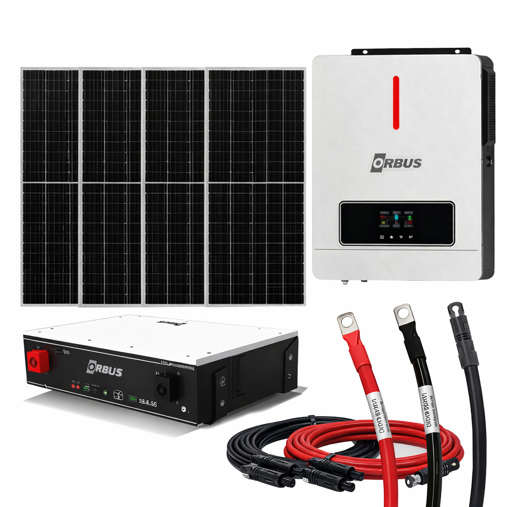 6.2 kw inverter 5,2kw lityum akülü bağ evi paketi (montaj hariç )