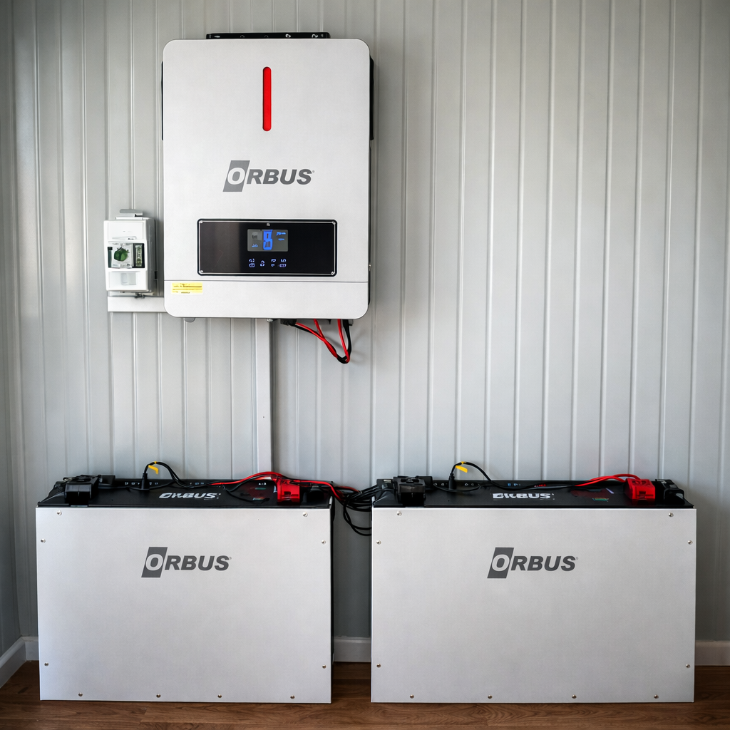 6.2 kw inverter 10.4 kw lityum akülü bağ evi paketi montaj hariç