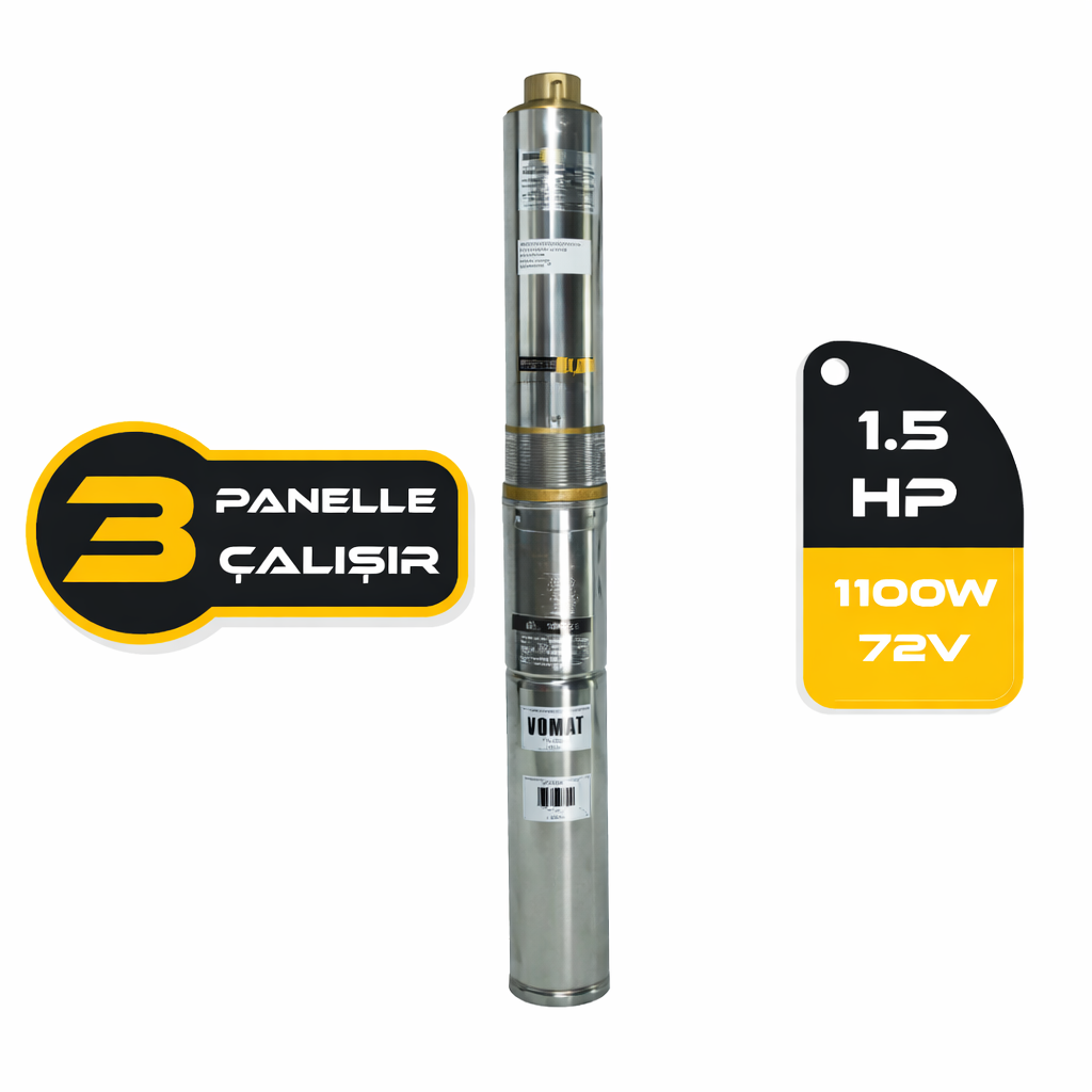 DC Pompa 1.5Hp / 1100W / 72V (4DC6-84-72-1100)