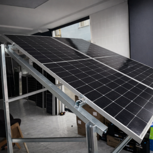 2 Panelli Galvaniz Solar Sehpa – Modüler Sistem (4-6-8. Panel Uyumlu)