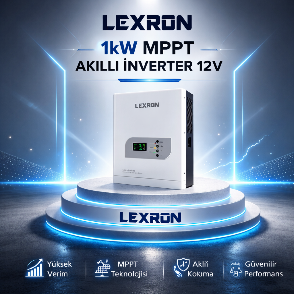 1KW MPPT 12V AKILLI İNVERTER